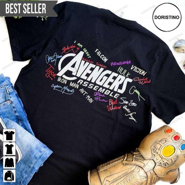 Avengers Assemble Autograph Doristino Limited Edition T-shirts
