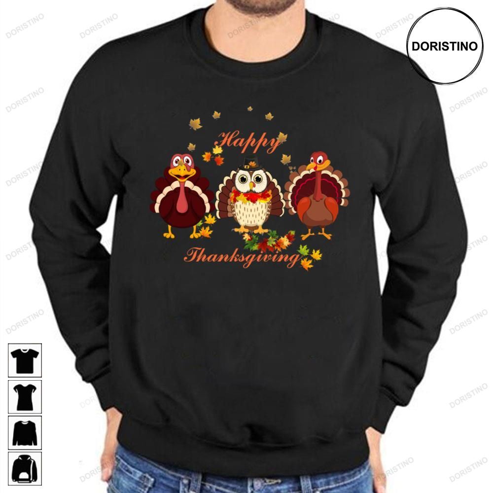 Owl First Thanksgiving Day Awesome Shirts