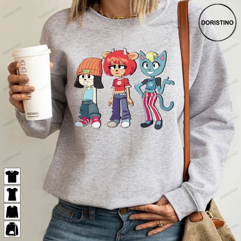 Parappa The Rapper Lammy And Katy Kat Game Awesome Shirts