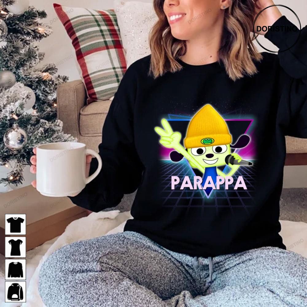 Parappa The Rapper Retro 80s Neon Landscape Limited Edition T-shirts