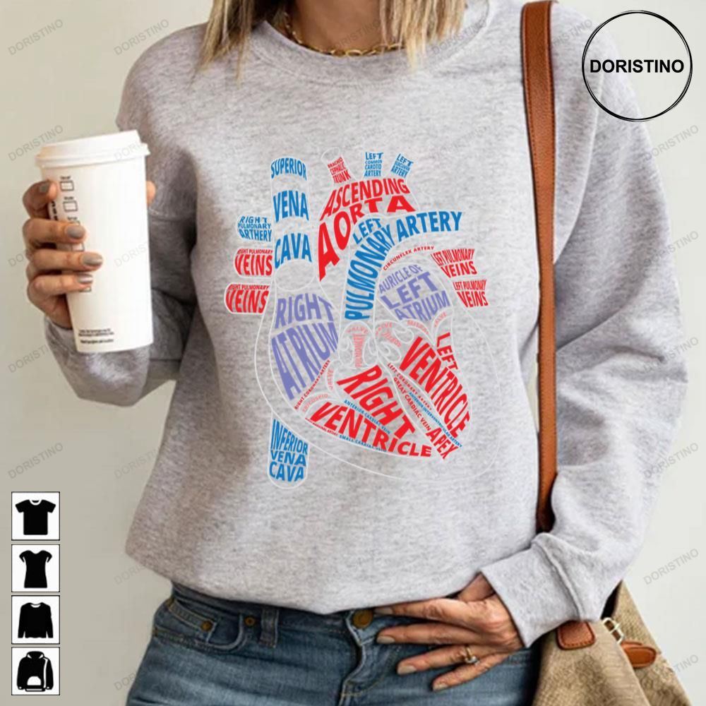 Parts Of Heart Product Anatomical Heart Trending Style