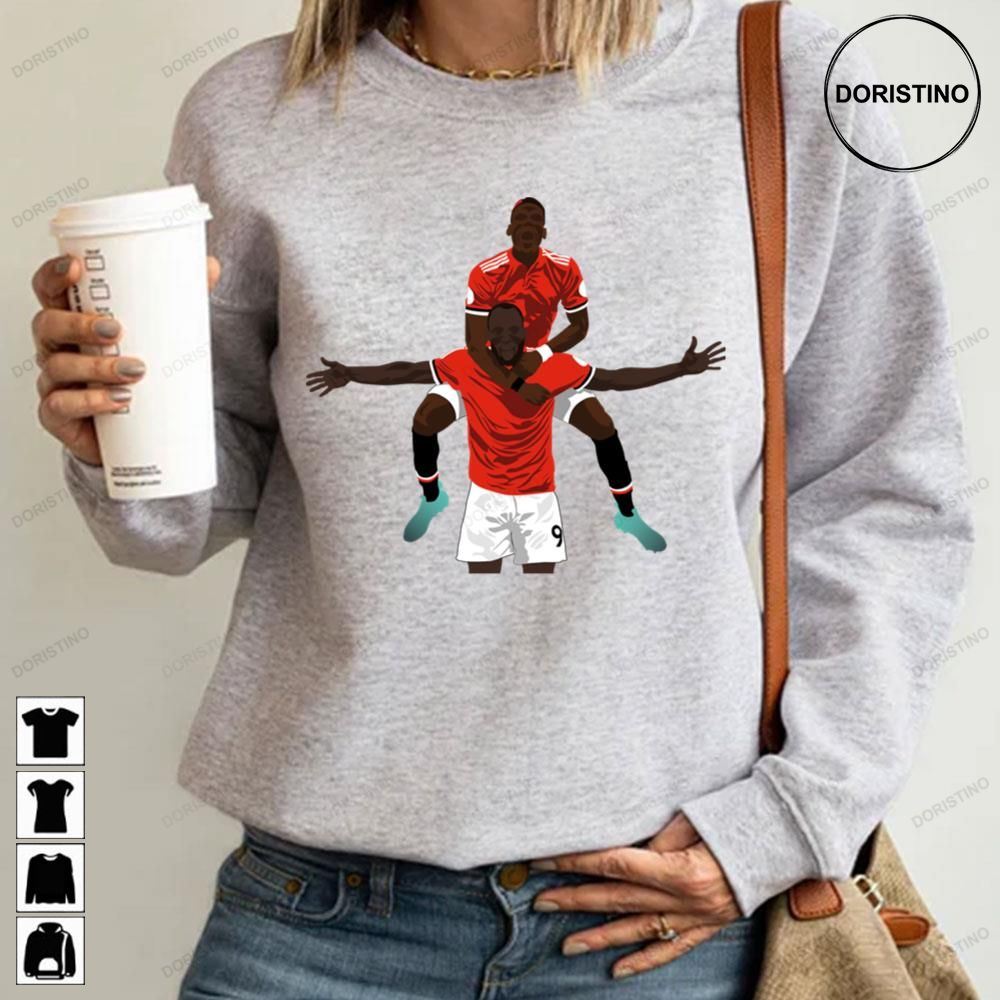 Pogba And Lukaku Football Artwork Awesome Shirts