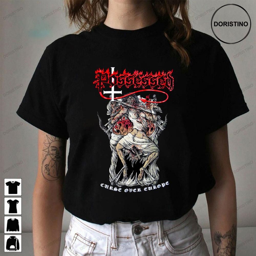 Bortset dæmning der ovre Possessed Death Metal Band Curse Over Europe Awesome Shirts