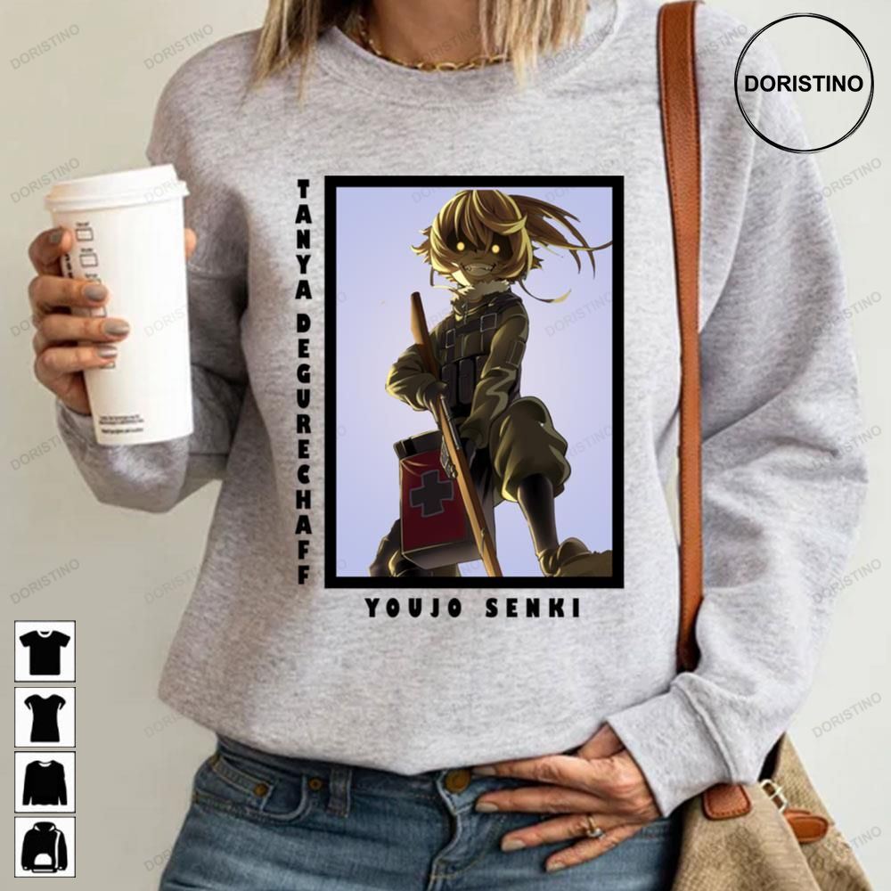 Poster Retro Tanya Von Degurechaff Anime Limited Edition T-shirts