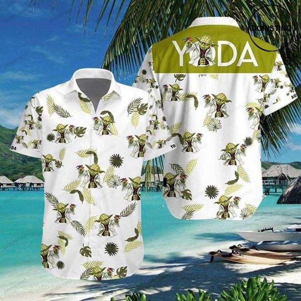 Baby Yoda Tropical Awesome Hawaiian Shirt