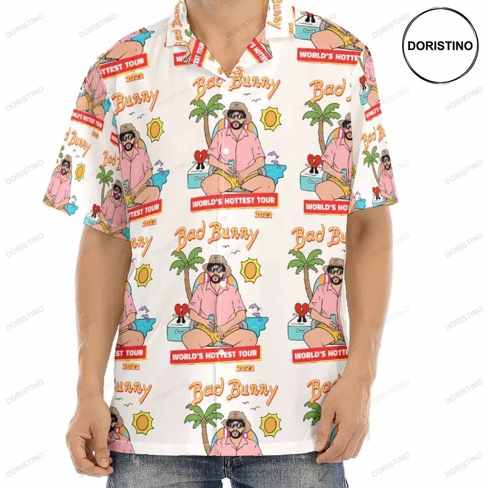 Bad Bunny Worlds Hottest Tour 2022 Awesome Hawaiian Shirt