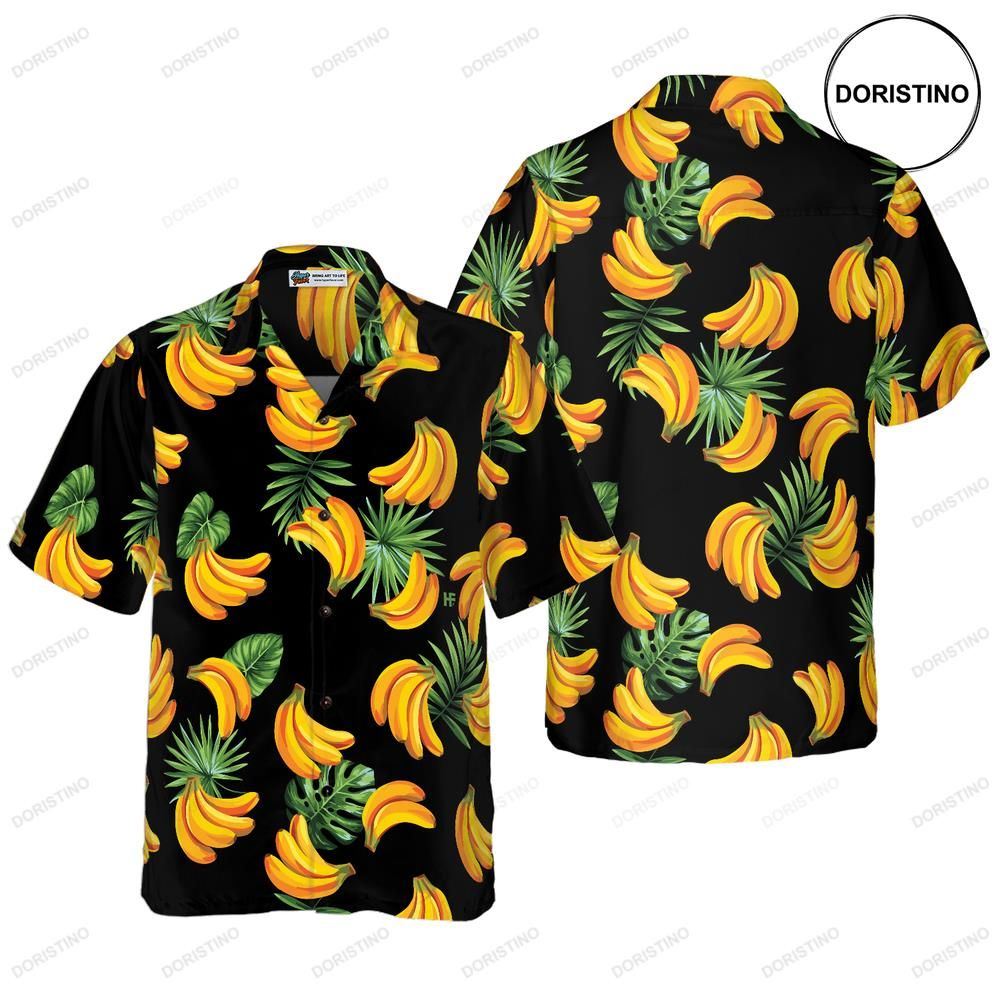 Banana Tropical Palm Leaves Hawaiian Shirt