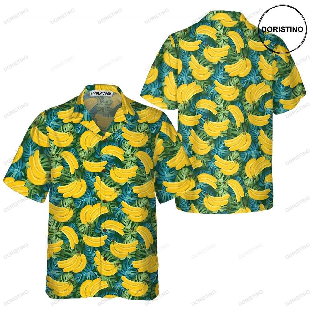 Banana Tropical Pattern Funny Banana For Adults Banana Pattern Awesome Hawaiian Shirt