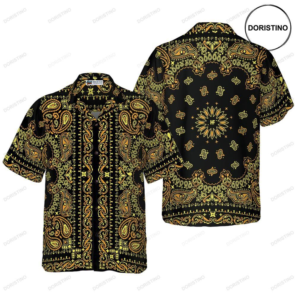 Bandana Royalty Pattern Hawaiian Shirt