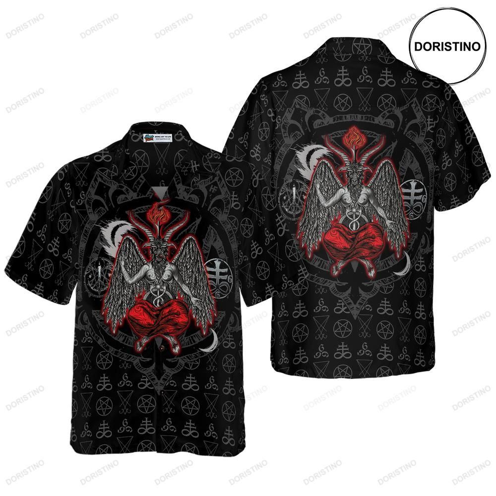 Baphomet Demon Satanism Pentagram Limited Edition Hawaiian Shirt
