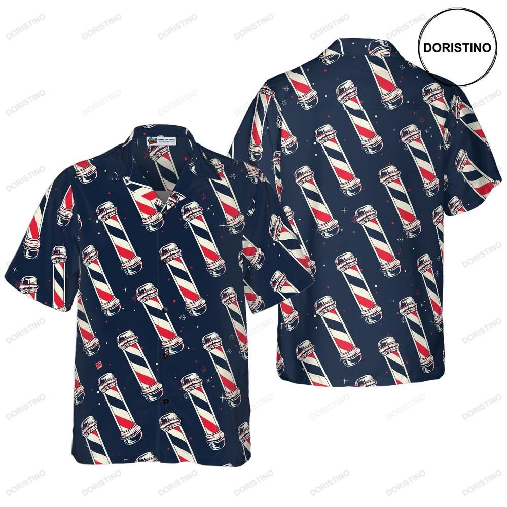 Barber Pole Hawaiian Shirt