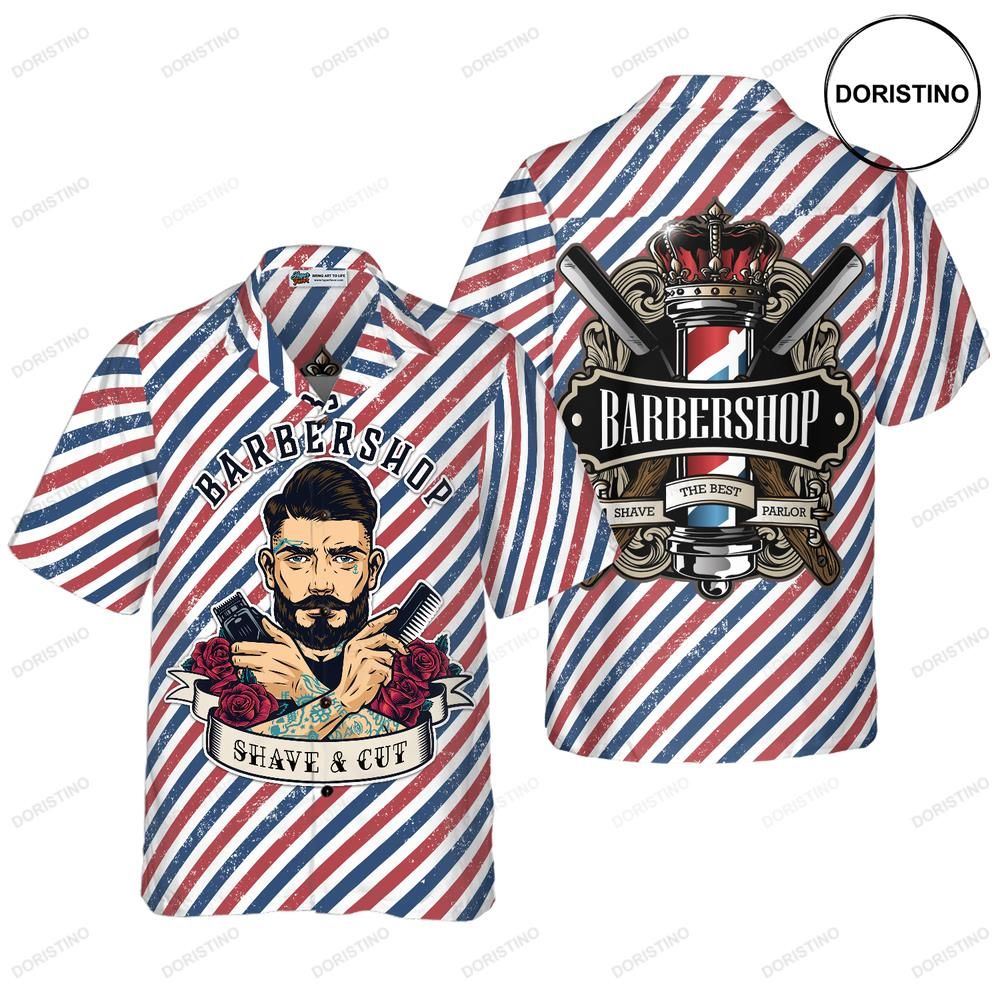 Barbershop Shave Cut Hawaiian Shirt