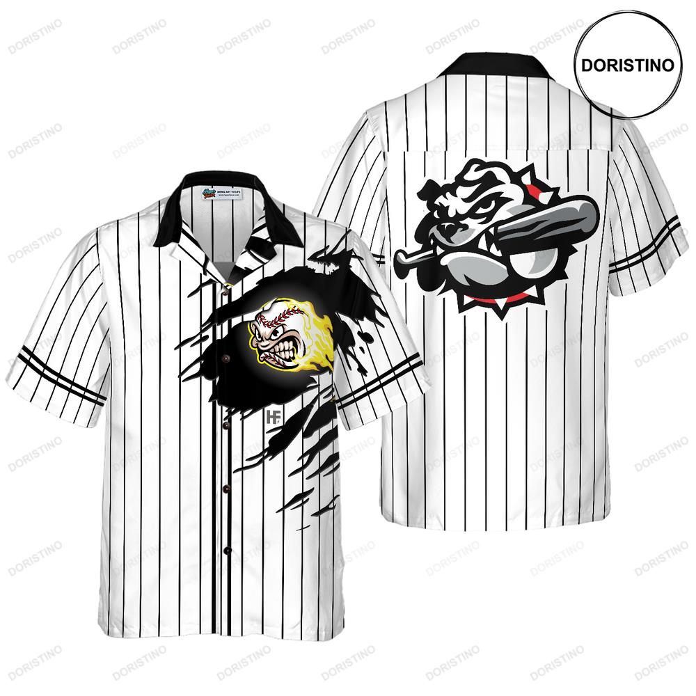Baseball Fireball Awesome Hawaiian Shirt