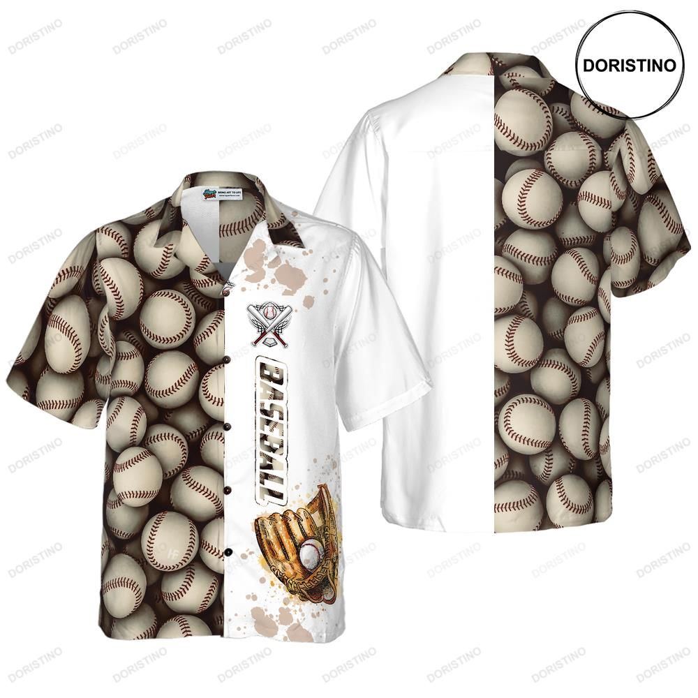 Baseball Pattern And Logo Limited Edition Hawaiian Shirt