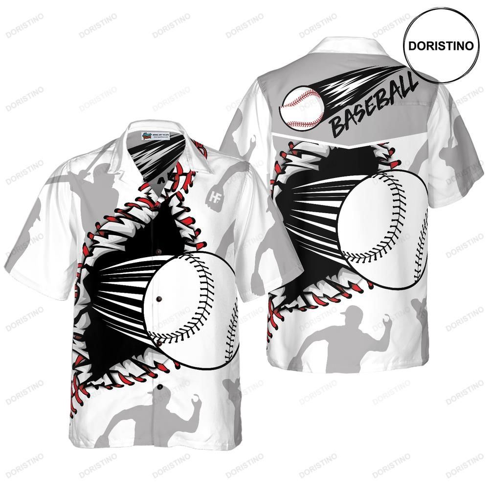 Baseball Wear Out Pattern Limited Edition Hawaiian Shirt