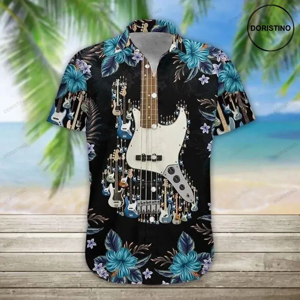 Bass Guitar Hawaiian Shirt