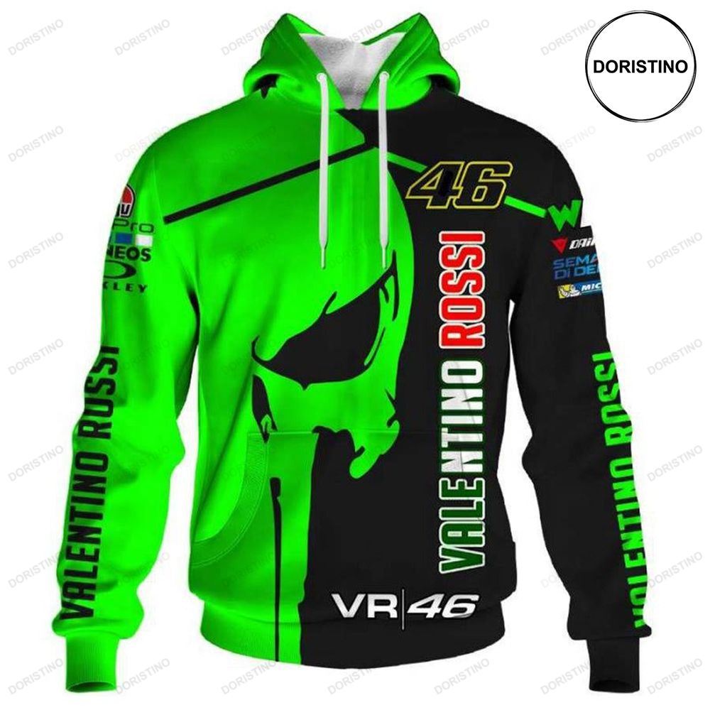 Valentino Rossi 46 Moto Gp Racing Limited Edition 3d Hoodie