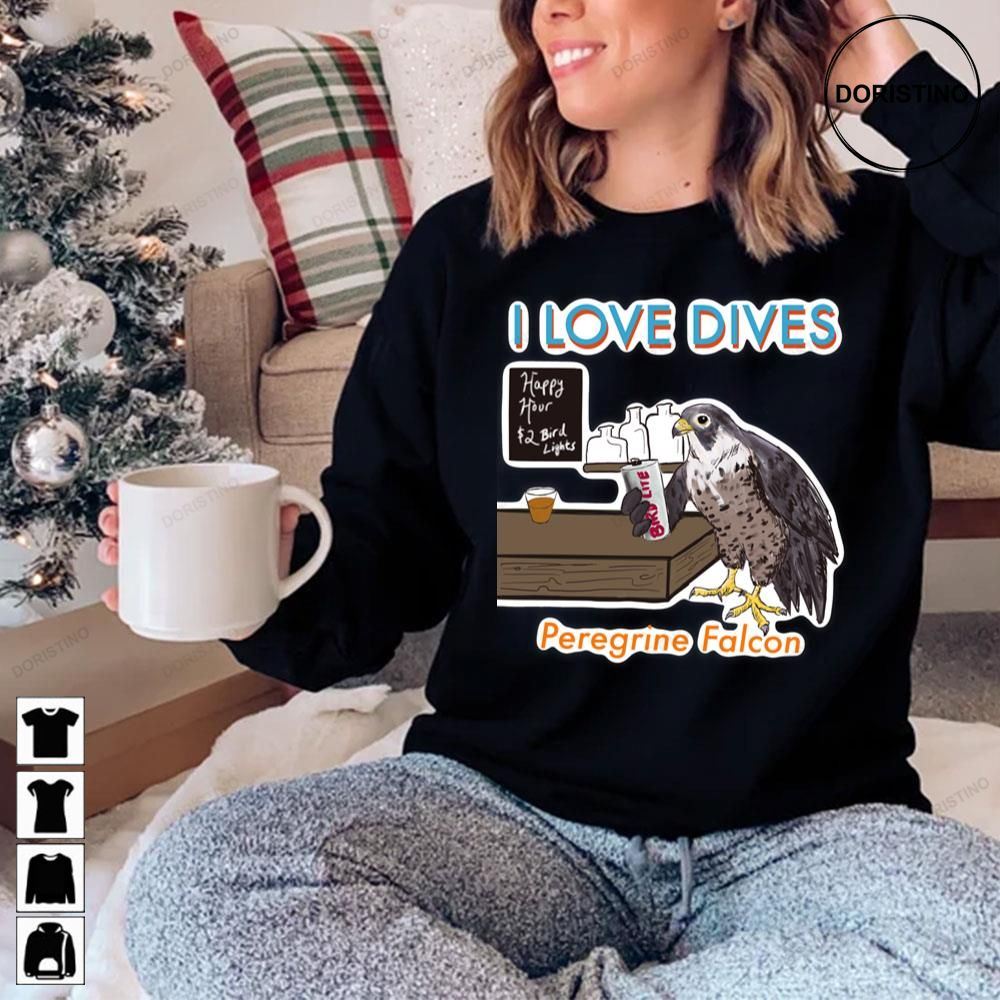 I Love Dives Peregrine Falcon Limited Edition T-shirts