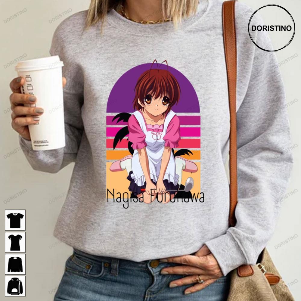 Clannad Standard Print Clothing Awesome Shirts