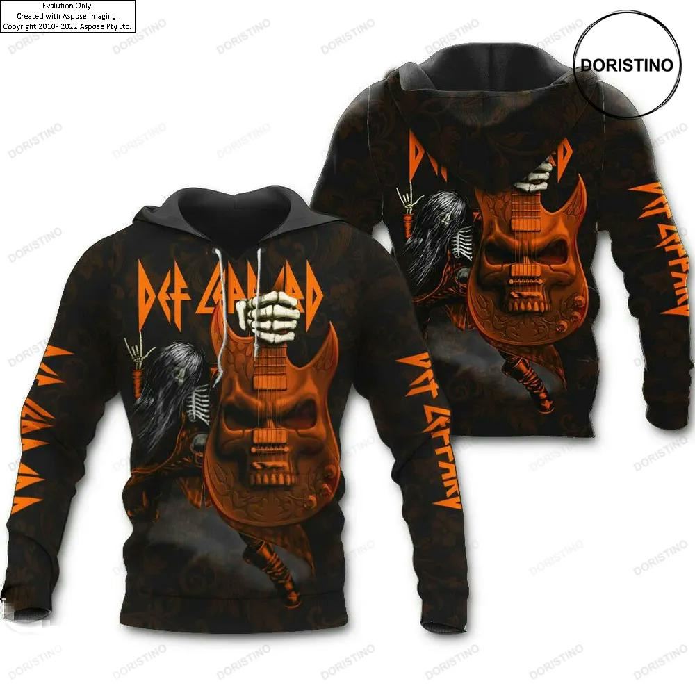 Def Leppard Rock Band Music Awesome 3D Hoodie