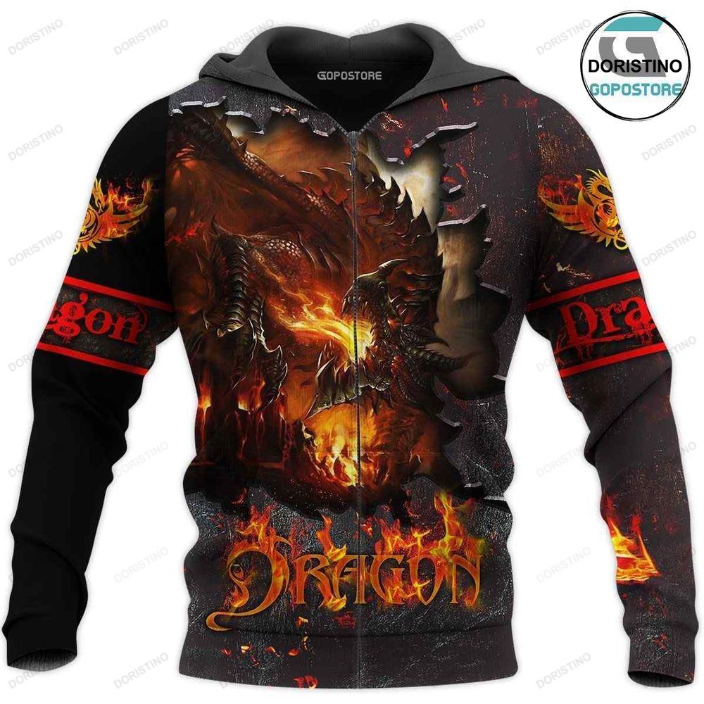 Dragon Art Limited Edition 3d Hoodie