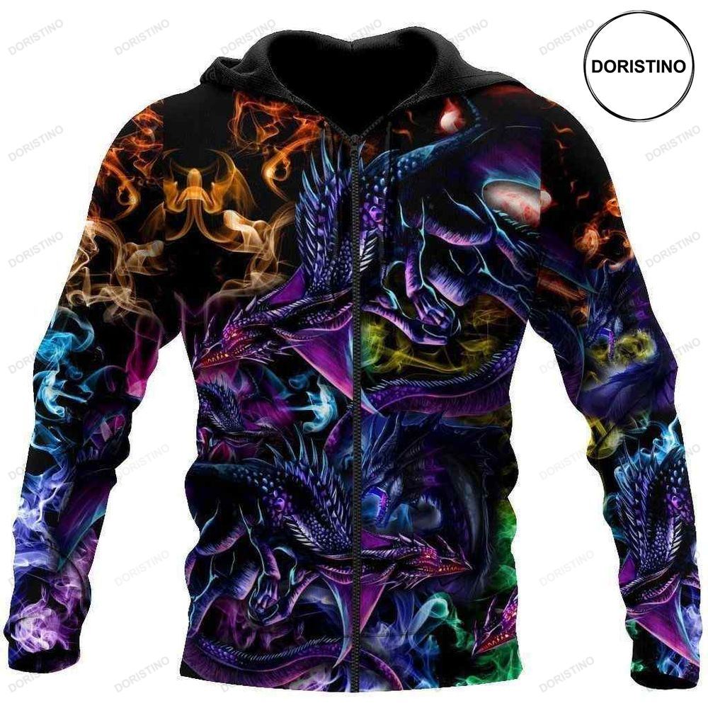 Dragon Colorful All Over Print Hoodie