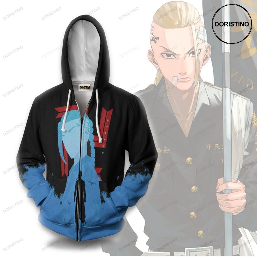 Draken Tokyo Revengers Anime Cosplay Costume Awesome 3D Hoodie