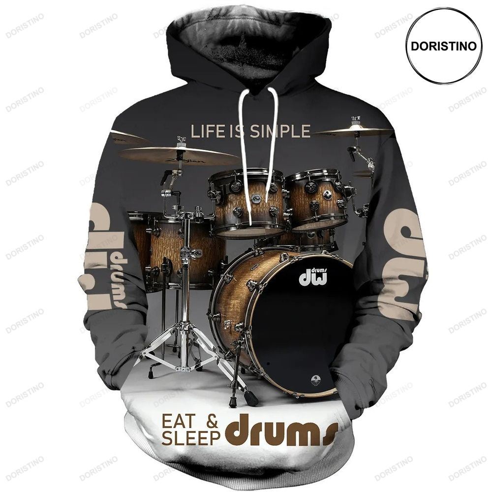 Drums Ed Life Is Simple Limited Edition 3d Hoodie