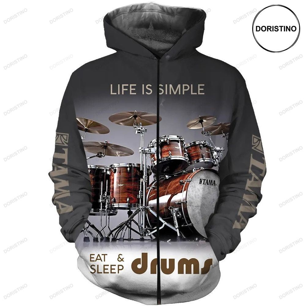 Drums Life Ed Awesome 3D Hoodie