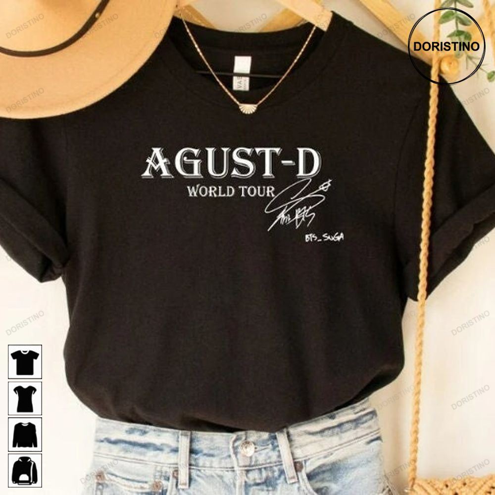 Agust D Agust D World Tour Bangtan Army Suga Min Yoongi Army Gift Agust D Concer Awesome Shirts