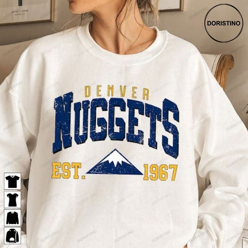 Vintage Denver Nuggets Denver Basketball Vintage Basketball Fan Denver Nuggets Fan Gift Basketball Unisex Tee Grhab Trending Style