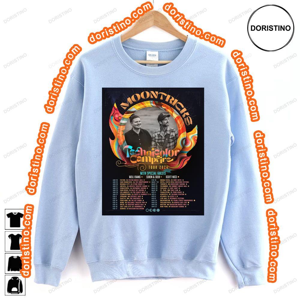 Moontricks Teannicolor Cfire 2024 Tour Tshirt Sweatshirt Hoodie