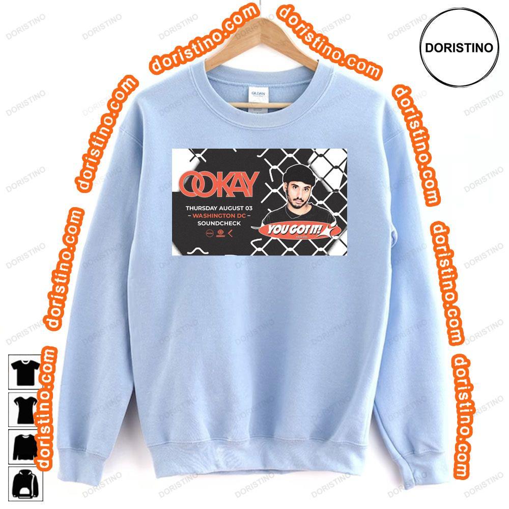 Ookay 2024 Tour Hoodie Tshirt Sweatshirt