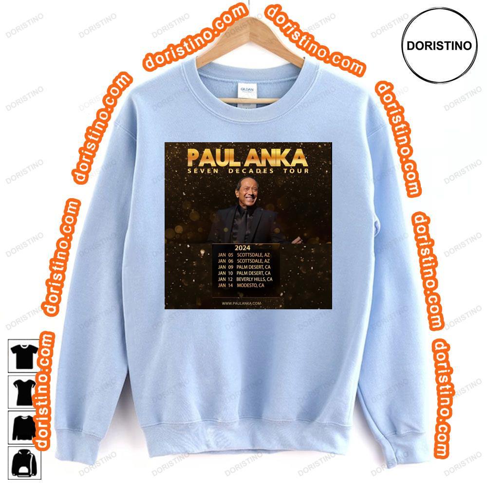 Paul Anka Tour 2024 Dates Hoodie Tshirt Sweatshirt