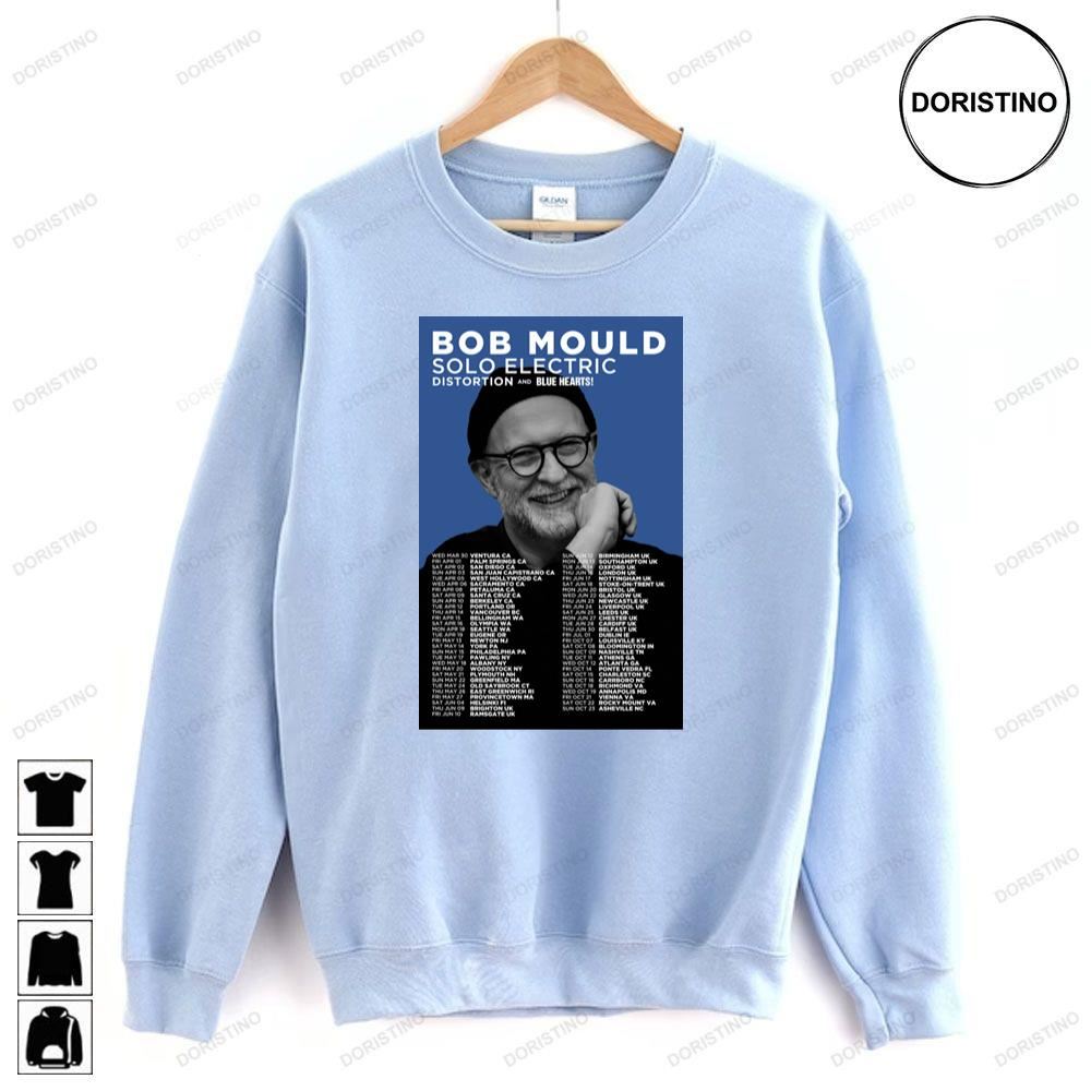Bob Mould Band Solo Electric 2023 Tour Limited Edition T-shirts