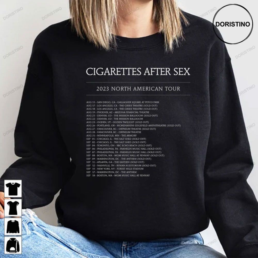 Cigarettes After Sex North America 2023 Tour Dates Awesome Shirts