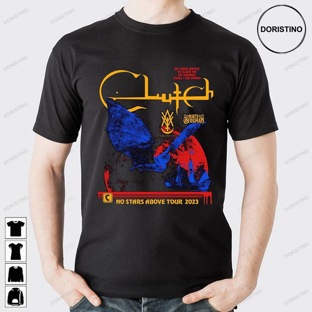 Clutch Disclose Dates For No Stars Above Tour 2023 Limited Edition T-shirts