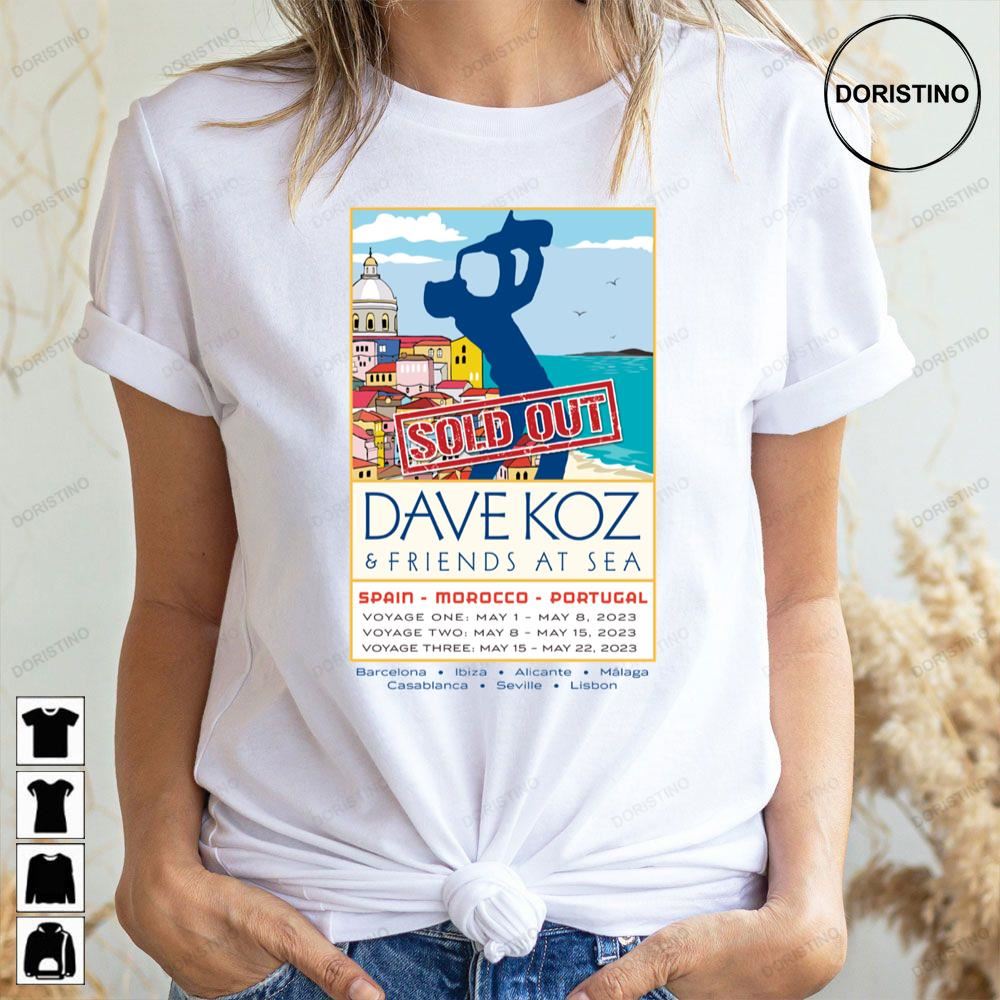 Dave Koz And Friends 2023 Tour Limited Edition T-shirts