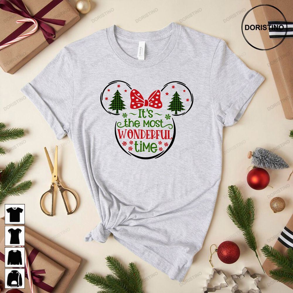 It Is The Most Wonderful Time Of The Year Disney Crewneck Christmas Vintage Red Christmas Truck Sweat Awesome Shirts