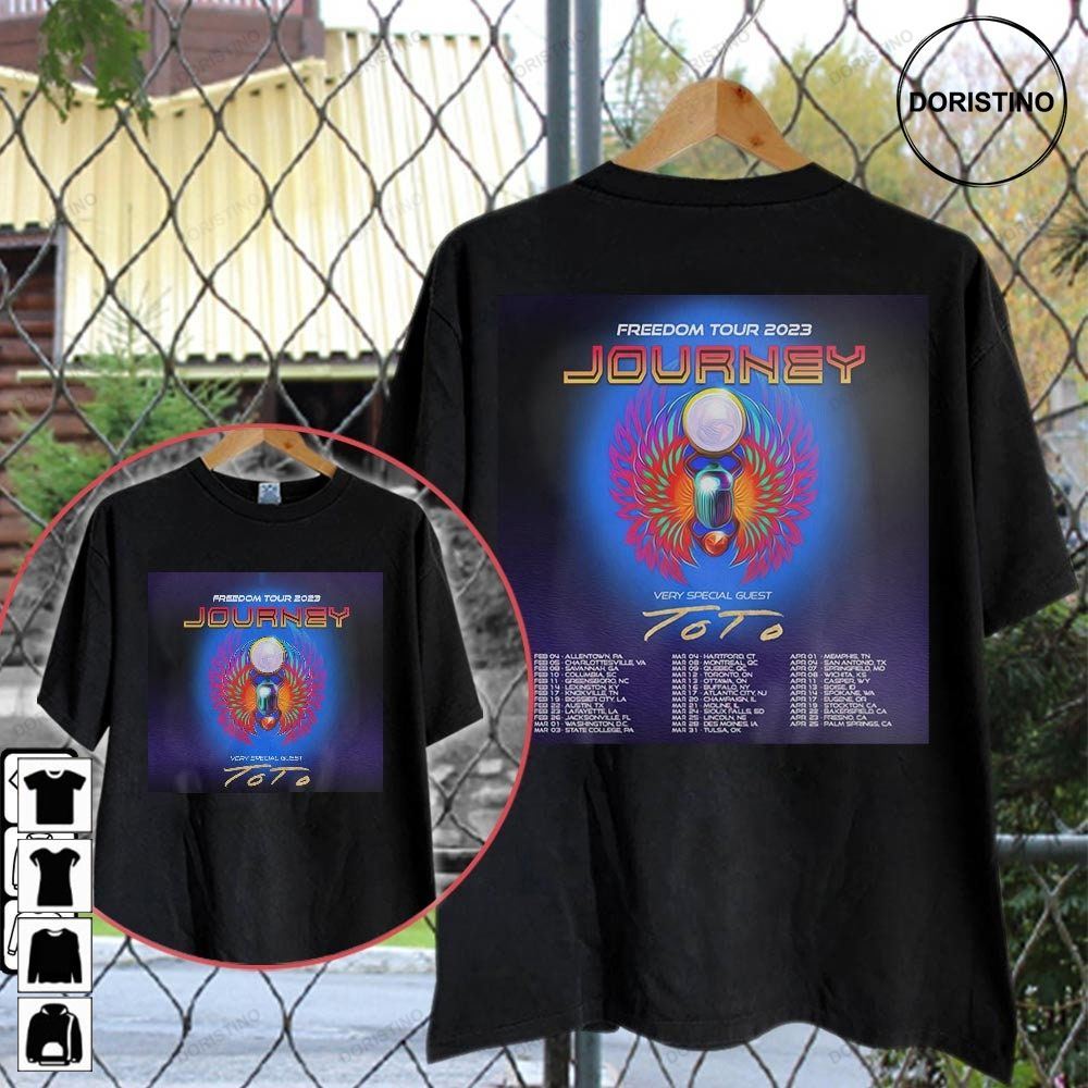 Journey 2023 Freedom Tour Tour Dates 2023 World Tour Double Sided Music Tour 2023 Day Awesome Shirts