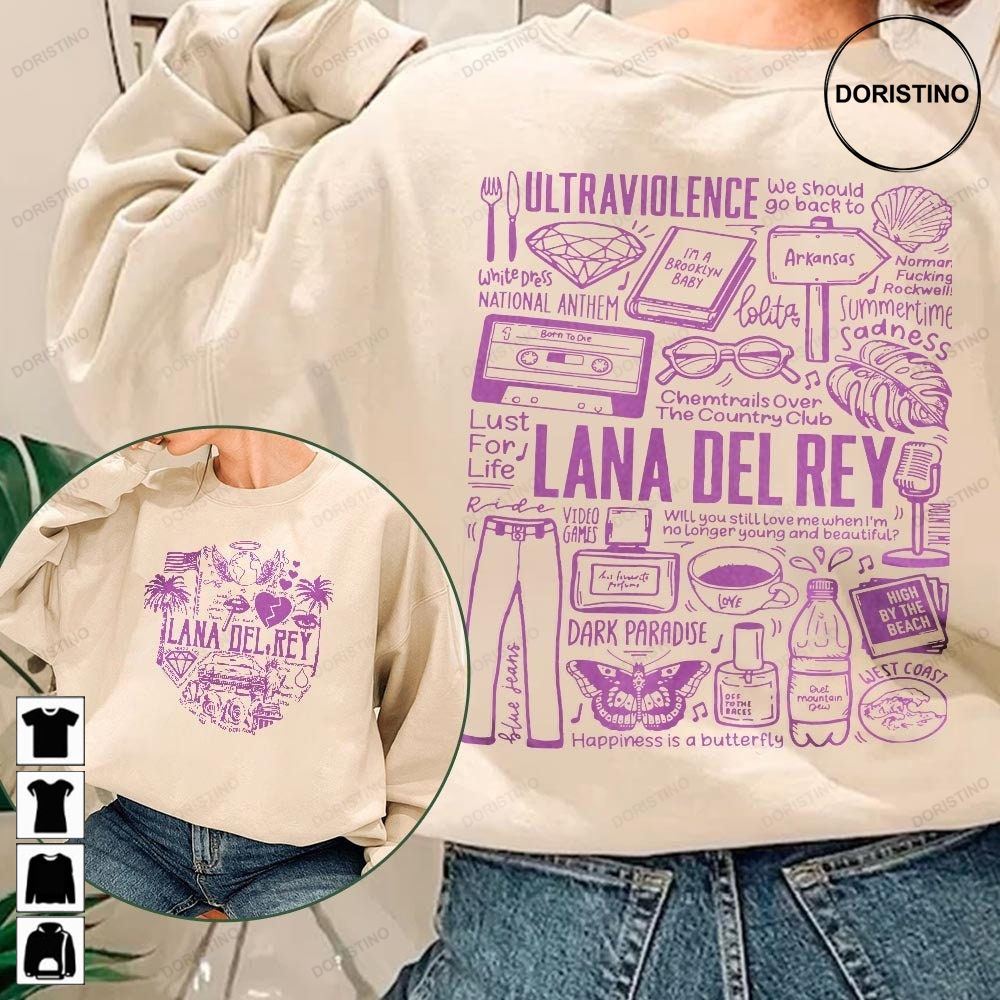 Lana Del Rey 1 Lana Del Rey Album Lana Del Rey Band Lana Del Rey Mar Unisex Gifts 2 Side Awesome Shirts