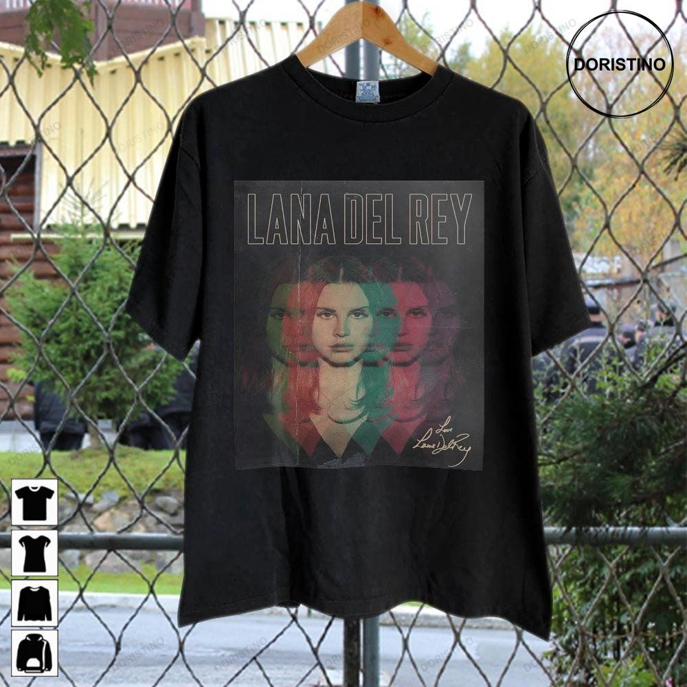Lana Del Rey Singer Signature Best Vintage 90s Retro Music Singer Awesome Shirts