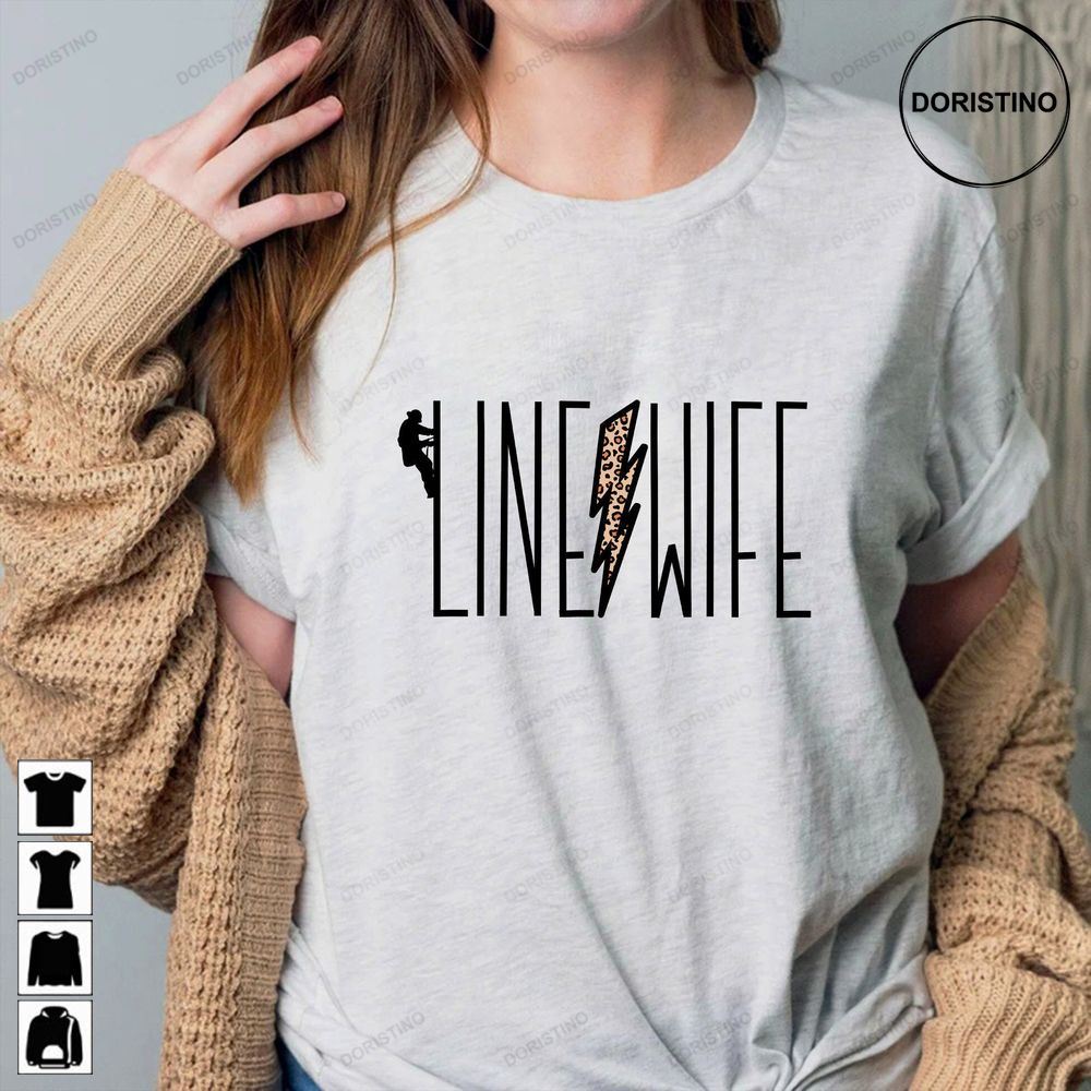 Lineman Wife Leopard Linewife Women's Lineman Wife Gift Lineman Wife Secret Sister Gift Unisex Fit Trending Style