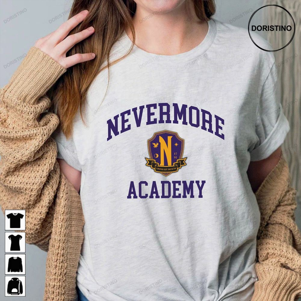 Nevermore Academy Wednesday Addams Nevermore Wednesday Addams Family Gift For Her Awesome Shirts