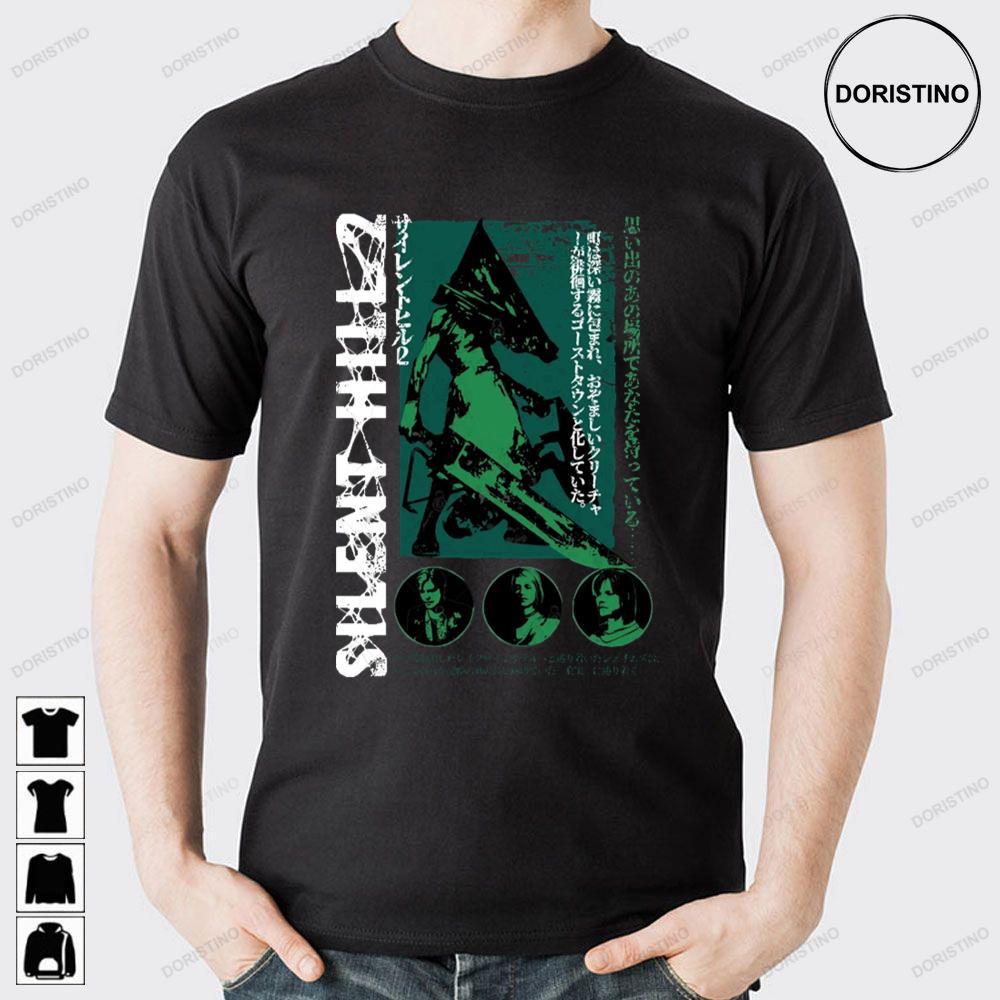 Green Pyramid Head Silent Hill 2 Doristino Hoodie Tshirt Sweatshirt