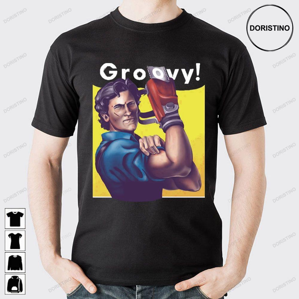 Groovy Ash Vs Evil Dead 2 Doristino Hoodie Tshirt Sweatshirt