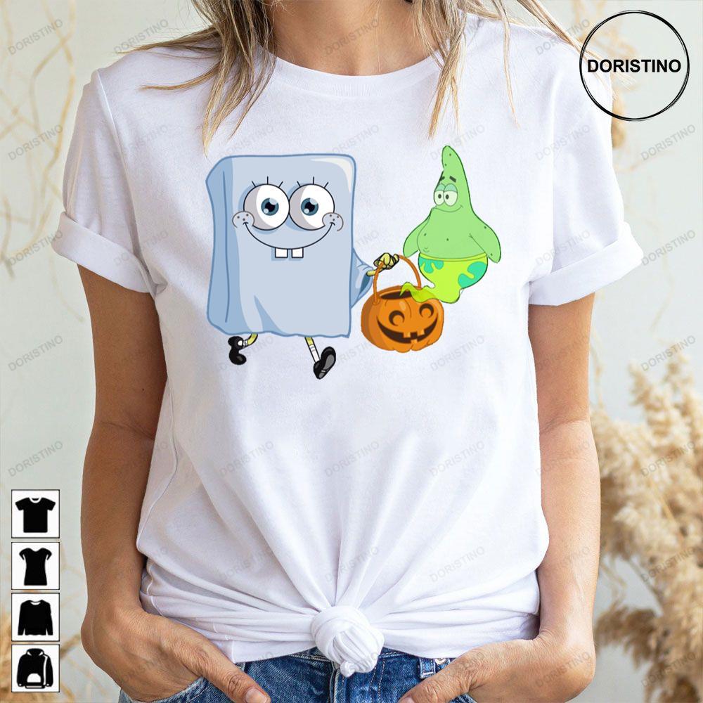 Halloween Friends Spongebob Patrick 2 Doristino Tshirt Sweatshirt Hoodie