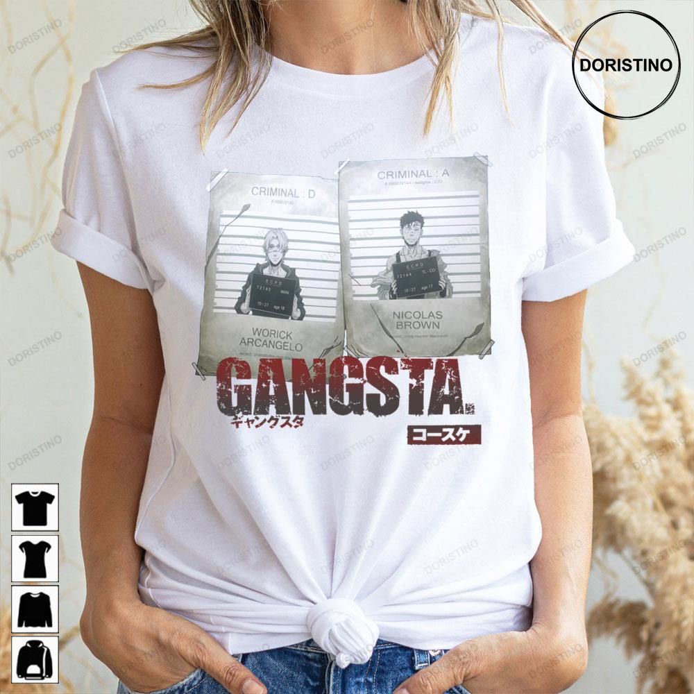 The Handymen Mugshots Gangsta Limited Edition T-shirts