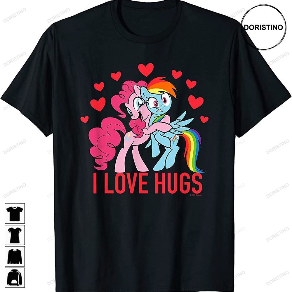 Valentines Day Pinkie Pie Rainbow Dash Hugs Limited Edition T-shirts