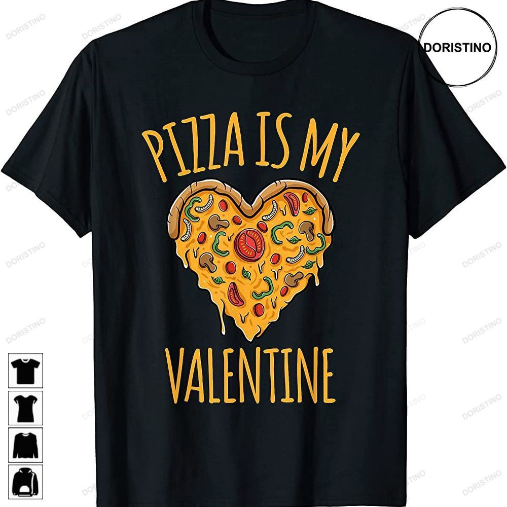 Valentines Day Pizza Is My Valentine Boys Kids Awesome Shirts